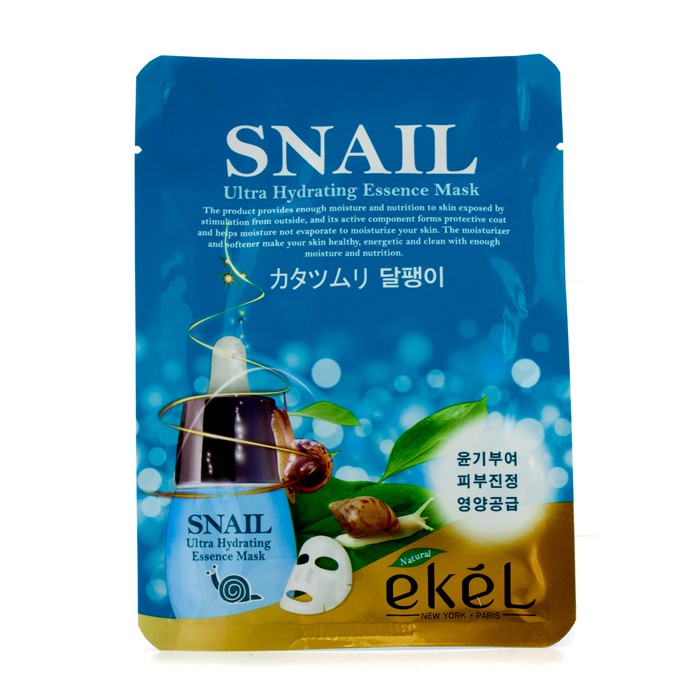 Ekel Εξαιρετικά Ενυδατική Ουσία Μάσκα - Snail 10pcsProduct Thumbnail