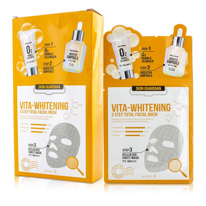 Secret A Skin Guardian 3 Step Total Facial Mask Kit - Vita-Whitening 10x29ml/0.98ozProduct Thumbnail