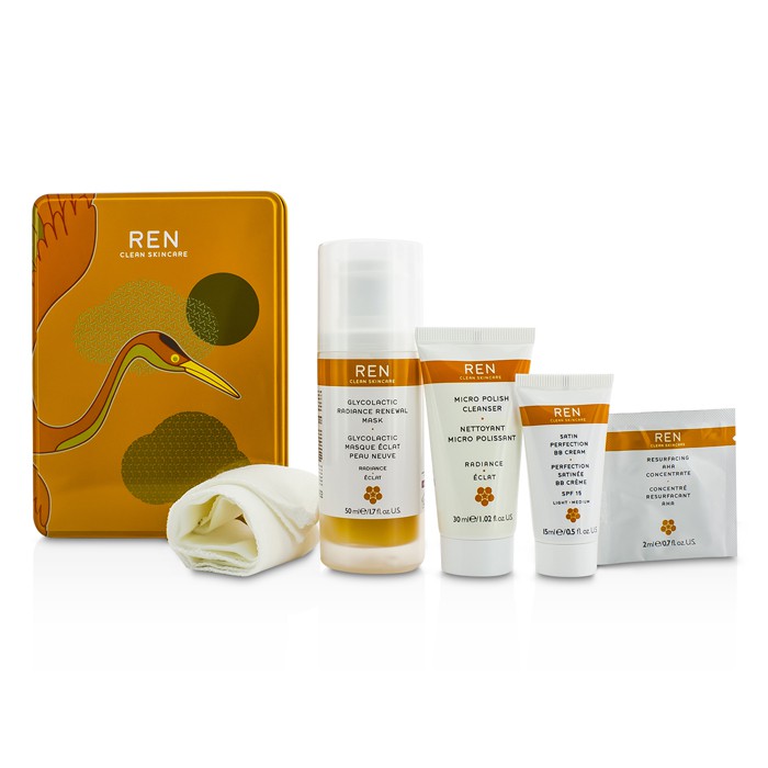 Ren Radiance Skincare Regime: Renewal Mask 50ml/1.7oz + Cleanser 30ml/1.02oz + BB Cream 15ml/0.34oz + Concentrate 2ml/ 0.7oz 4pcsProduct Thumbnail