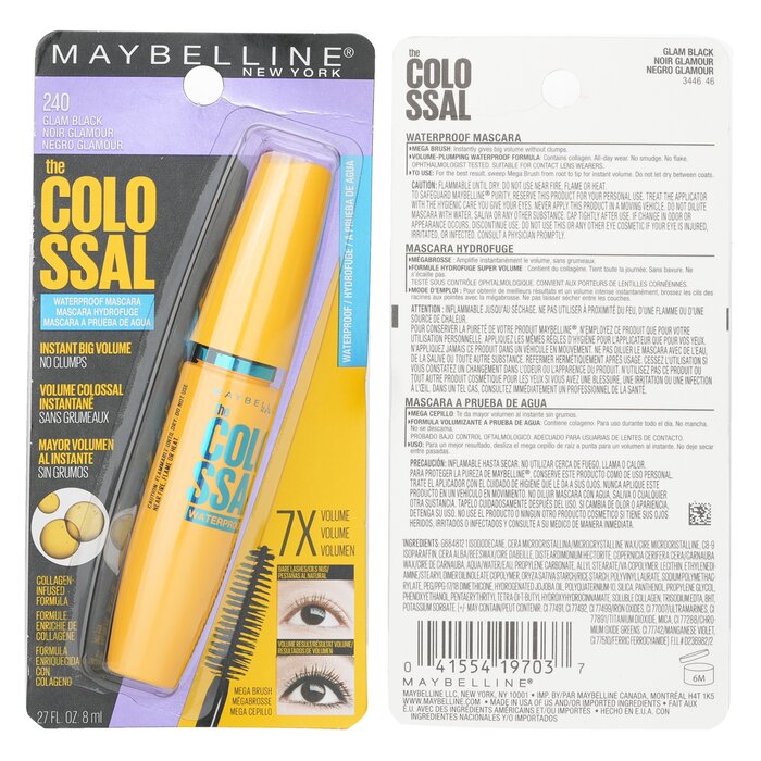Maybelline Volum' Express The Colossal Waterproof Mascara 8ml/0.27ozProduct Thumbnail