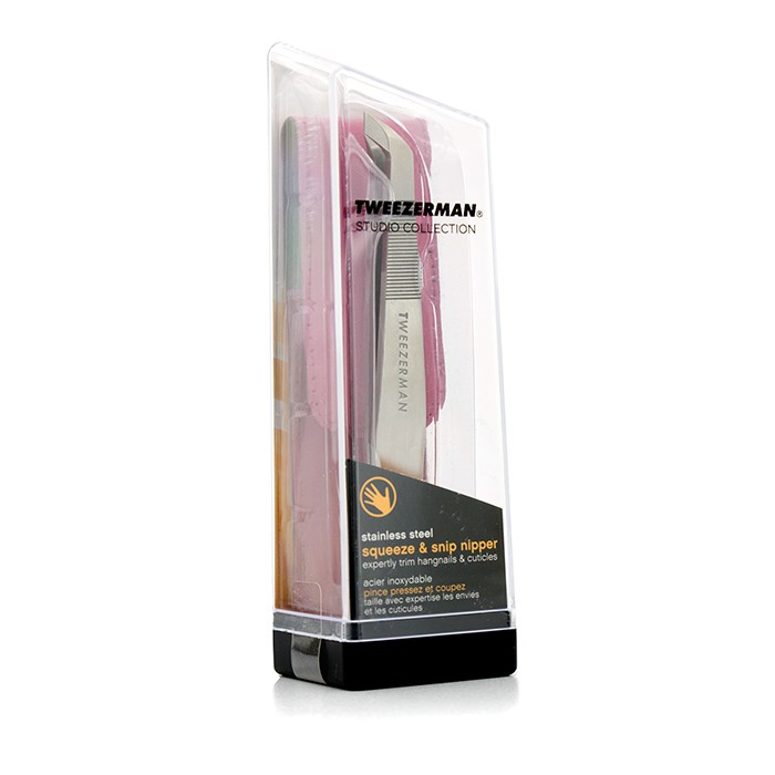 Tweezerman Squeeze & Snip Nipper (Studio Collection) w Pink Travel Pouch Picture ColorProduct Thumbnail