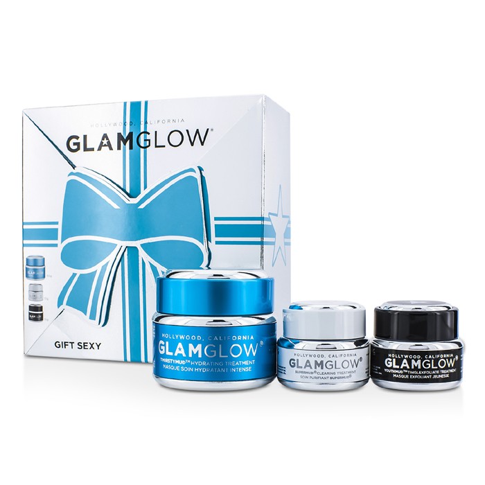 Glamglow Gift Sexy Set: Thirstymud Hydrating Treatment 50ml+ Youthmud Tinglexfoliate Treatment 15ml + Supermud Clearing Treatment 15ml 3pcsProduct Thumbnail