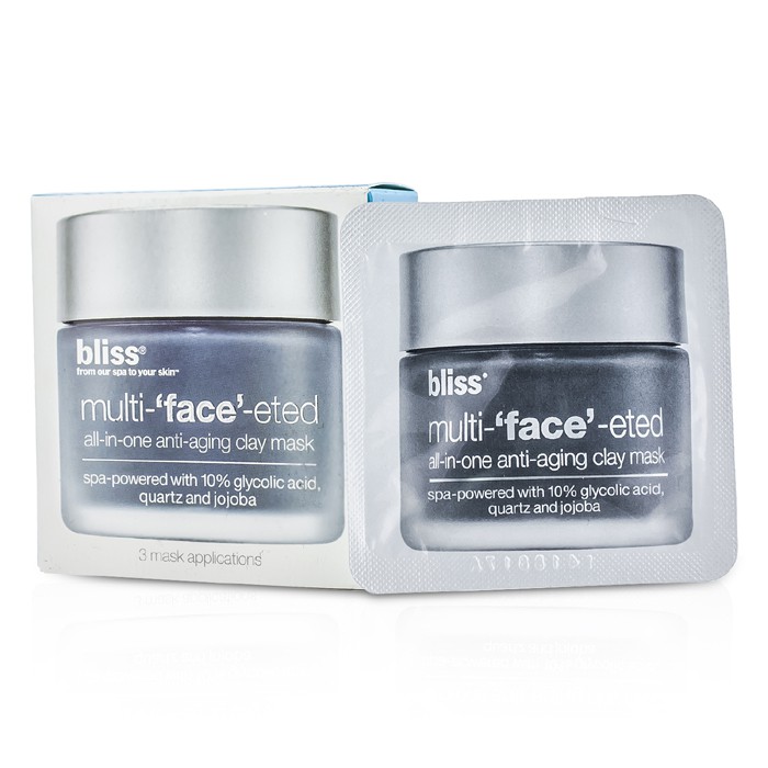 Bliss Przeciwzmarszczkowa maseczka do twarzy Multi-Face-Eted All-In-One Anti-Aging Clay Mask 3x(4g/0.14oz)Product Thumbnail