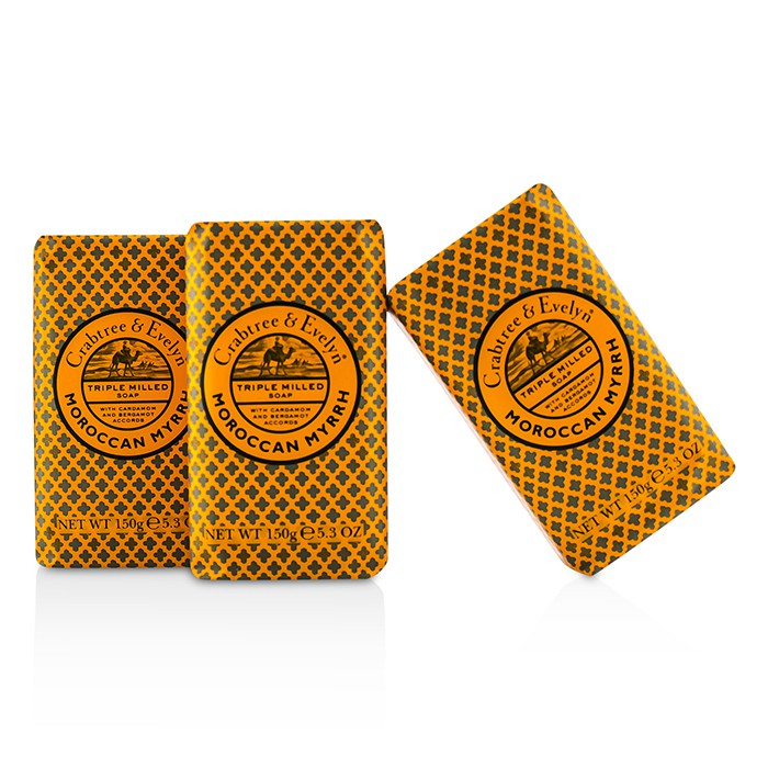 クラブツリー＆イヴリン Crabtree & Evelyn Moroccan Myrrh Triple Milled Soap 3x(150g/5.3oz)Product Thumbnail