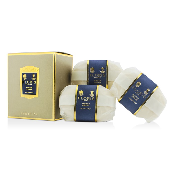 Floris Soulle Ambar Luxury Soap 3x100g/3.5ozProduct Thumbnail