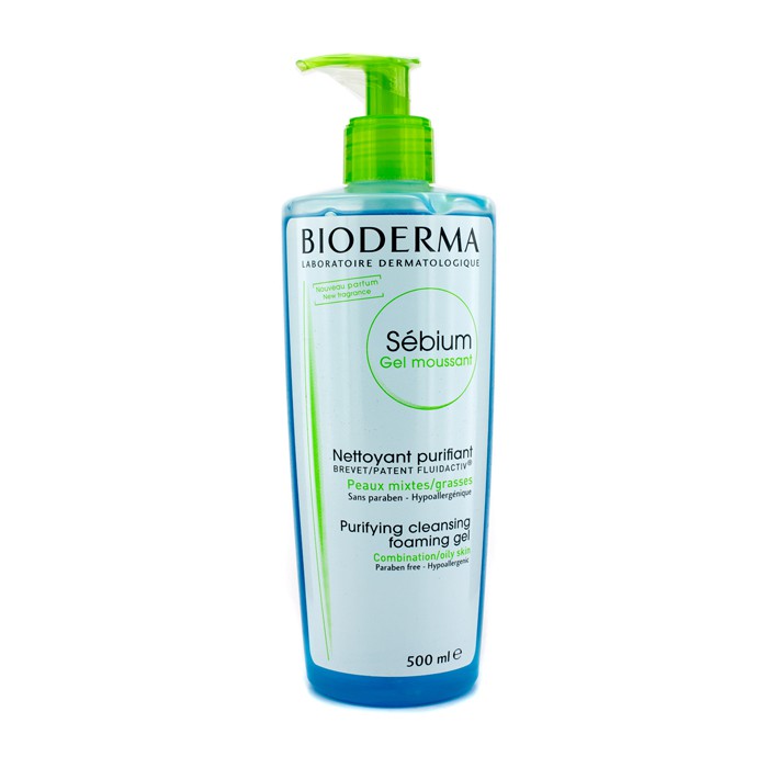 Bioderma Sebium Purifying and Foaming Cleansing Gel - For Combination/Oily Skin (With Pump) 500ml/16.7ozProduct Thumbnail