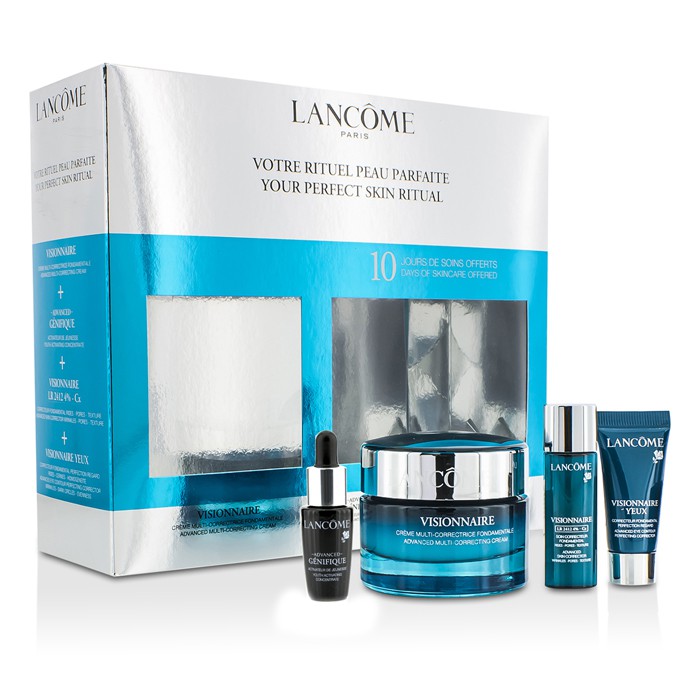 Lancome Your Perfect Skin Ritual: Visionnaire Cream 50ml + Concentrate 7ml + Skin Corrector 7ml + Eye Corrector 5ml 4pcsProduct Thumbnail