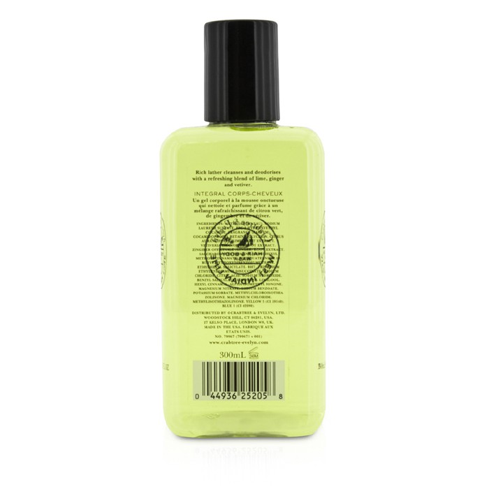 Crabtree & Evelyn 瑰珀翠 西印度檸檬洗髮沐浴露 West Indian Lime Hair & Body Wash 300ml/10.1ozProduct Thumbnail