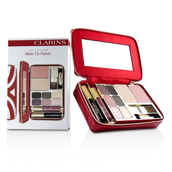Clarins พาเลทท์ Make Up Vanity Palette: 1xPowder Compact + 1xBlush + 6xEye Shadows + 1xMini Mascara + 1xMini Lip Glo Picture ColorProduct Thumbnail