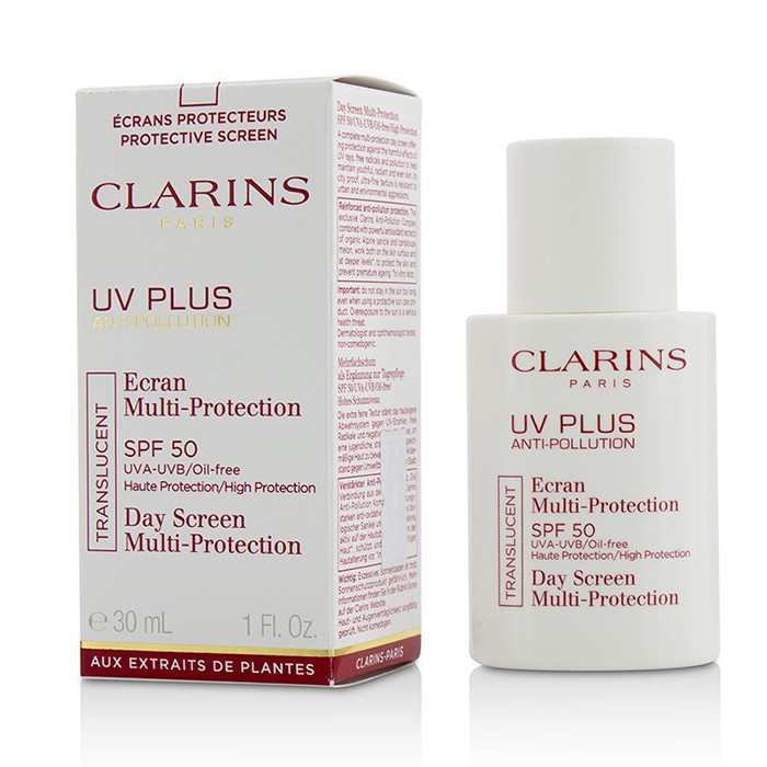 Clarins Krem na dzień z filtrem UV UV Plus Anti-Pollution Day Screen Multi-Protection SPF 50 - Translucent 30ml/1ozProduct Thumbnail