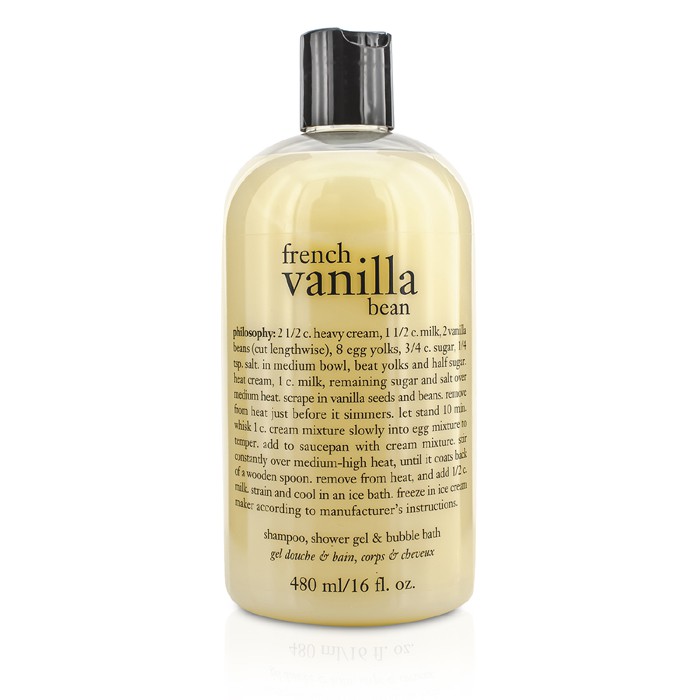 フィロソフィー Philosophy French Vanilla Bean Shampoo, Shower Gel & Bubble Bath 480ml/16ozProduct Thumbnail