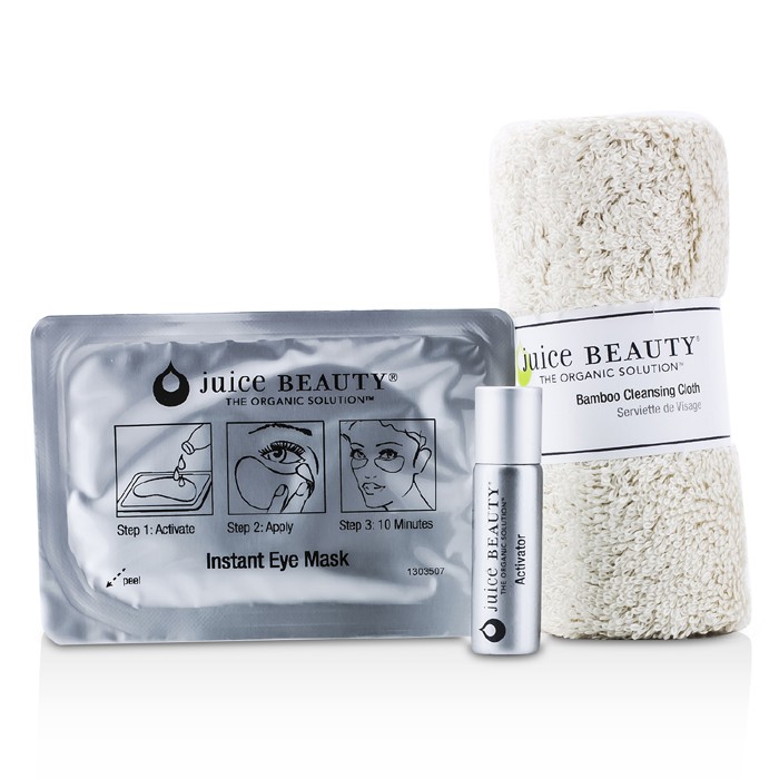 Juice Beauty Stem Cellular Instant Eye Lift Spa Collection: Algae Eye Mask + Activator + Bamboo Facial Cloth 17pcsProduct Thumbnail