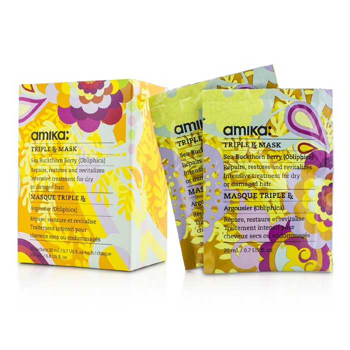Amika Triple RX Mask (For Dry, Damaged Hair) 10x20ml/0.7ozProduct Thumbnail