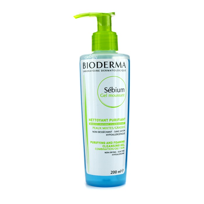 Bioderma Sebium Purifying and Foaming Cleansing Gel (For Combination/Oily Skin) 200ml/6.7ozProduct Thumbnail