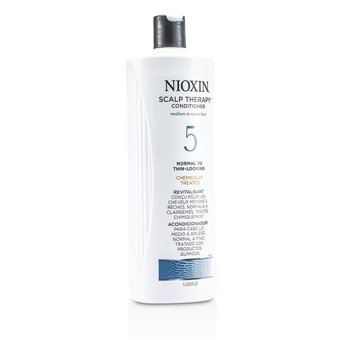 Nioxin מערכת 5 קלינסר עבור שיער בינוני עד גס, טופל בכימיקלים, רגיל עד מראה מתדלדל 1000ml/33.8ozProduct Thumbnail