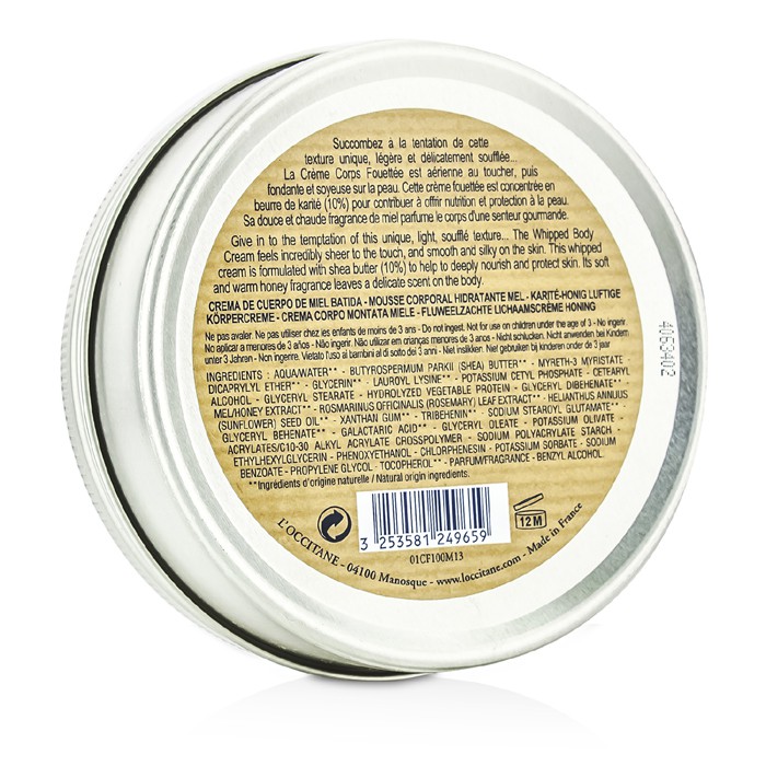 L'Occitane Krem do ciała Shea Butter Honey Whipped Body Cream 125ml/2.5ozProduct Thumbnail