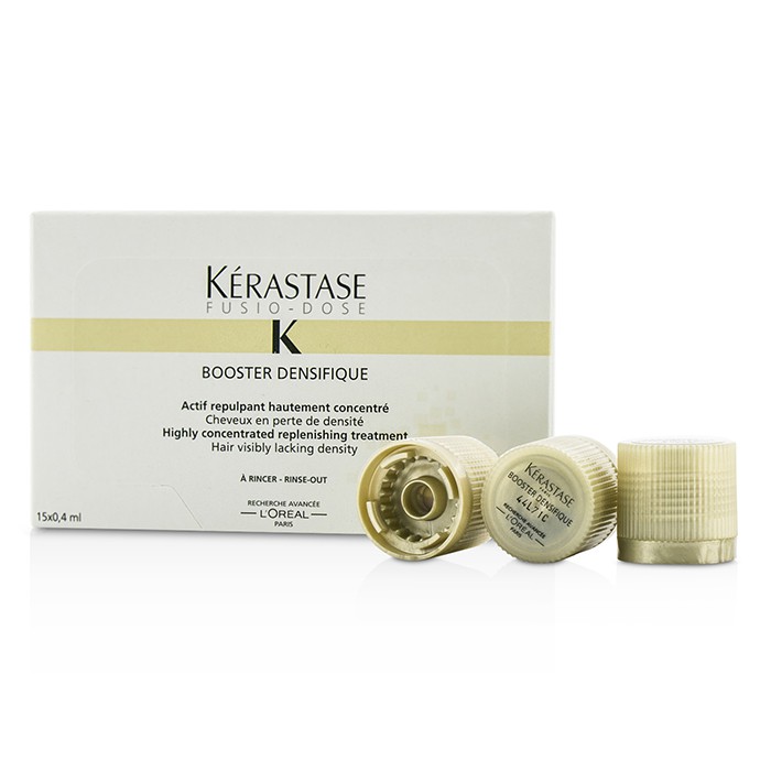 Kerastase Fusio-Dose Booster Densifique Highly Concentrated Replenishing Treatment - טיפול הזנה מרוכז לשיער הזקוק לצפיפות 15x0.4ml/0.13ozProduct Thumbnail