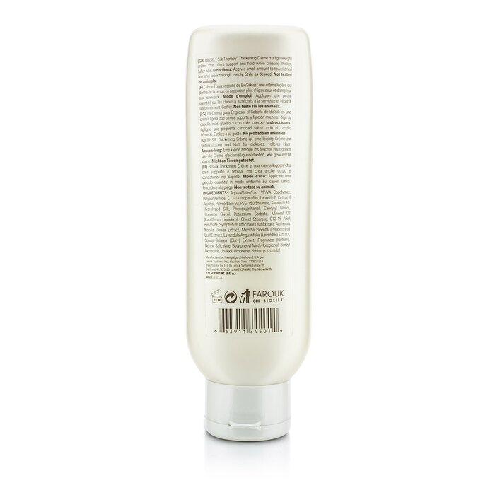 BioSilk 絲洛比 絲滑護理豐盈護髮乳 Silk Therapy Thickening Crème (輕度定型) 177ml/6ozProduct Thumbnail