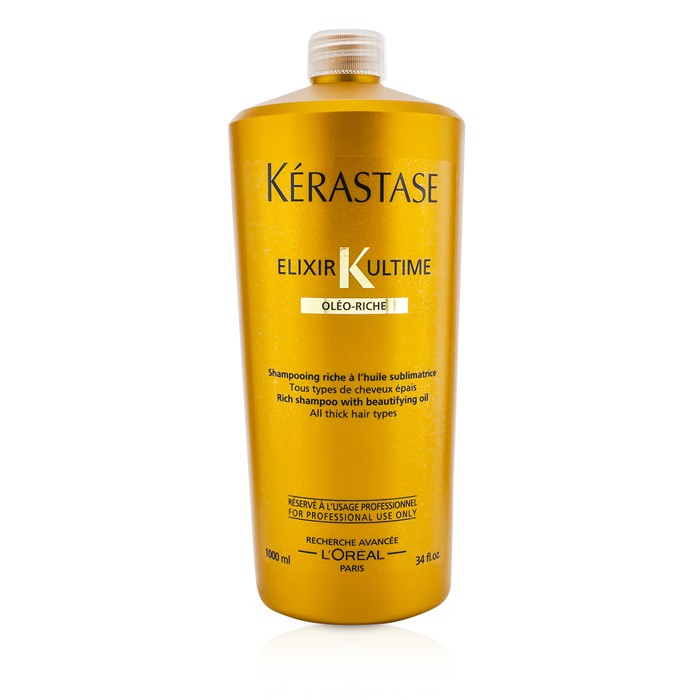 Kerastase แชมพู Elixir Ultime Oleo-Riche Rich Shampoo (สำหรับผมหนาทุกสภาพ) 1000ml/34ozProduct Thumbnail