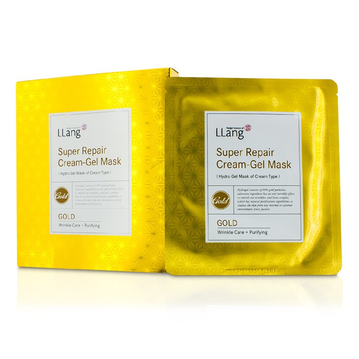 랑 LLang Super Repair Cream-Gel Mask - Gold (Wrinkle Care + Purifying) 5x25g/0.9ozProduct Thumbnail