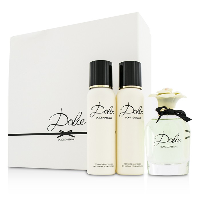 Dolce & Gabbana Zestaw Dolce Coffret: EDP Spray 75ml/2.5oz + Body Lotion 100ml/3.3oz + Shower Gel 100ml/3.3oz (Box Slightly Damaged) 3pcsProduct Thumbnail