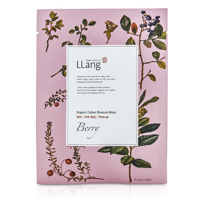 LLang Organic Cotton Blossom Mask - Berry (Tone-up) 10x20ml/0.7ozProduct Thumbnail