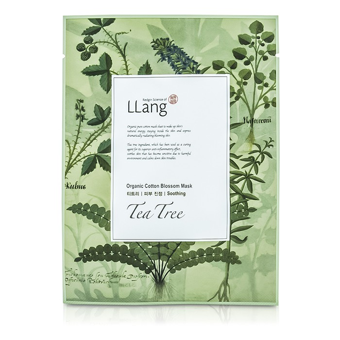 LLang Organic Cotton Blossom Mask - Tea Tree (Soothing) 10x22ml/0.7ozProduct Thumbnail
