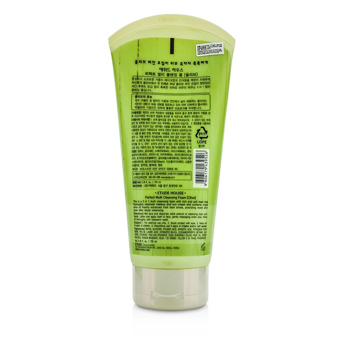 Etude House Perfect Multi Cleansing Foam 3 in 1 - Olive 170ml/5.74ozProduct Thumbnail