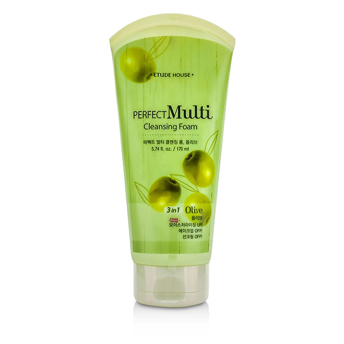 Etude House Perfect Multi Cleansing Foam 3 in 1 - Olive 170ml/5.74ozProduct Thumbnail