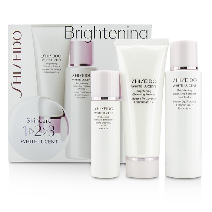 Shiseido White Lucent Brightening 1-2-3 Kit: Cleansing Foam 75ml + Softener Enriched 100ml + Protective Emulsion SPF 18 30ml 3pcsProduct Thumbnail