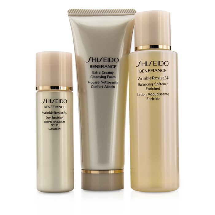 Shiseido Benefiance 1-2-3 Kit: Cleansing Foam 75ml + Softener Enriched 100ml + Day Emulsion SPF 18 30ml 3pcsProduct Thumbnail