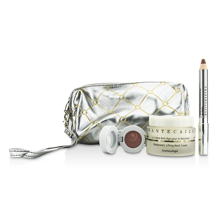 香缇卡 Chantecaille Skin Care Set: Neck Cream 50ml + Lip Potion 4.5g + Contour Fill 2.5g + Bag 3pcs+1bagProduct Thumbnail