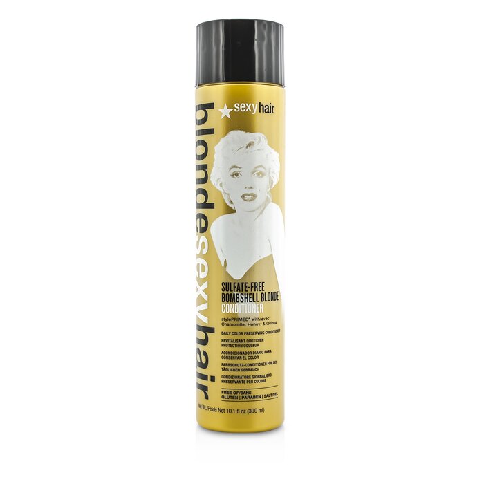 Sexy Hair Concepts Blonde Sexy Hair Sulfate-Free Bombshell Blonde Conditioner קונדישינר יומיומי לשיער צבוע 300ml/10.1ozProduct Thumbnail