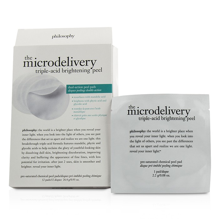 Philosophy The Microdelivery Triple-Acid Brightening Peel Pads (Box Slightly Damaged) 12padsProduct Thumbnail
