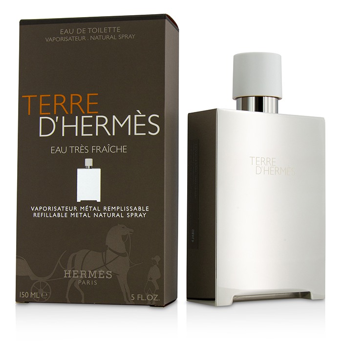 Hermes Terre D'Hermes Eau Tres Fraiche Eau De Toilette, påfyllbar metallspray 150ml/5ozProduct Thumbnail