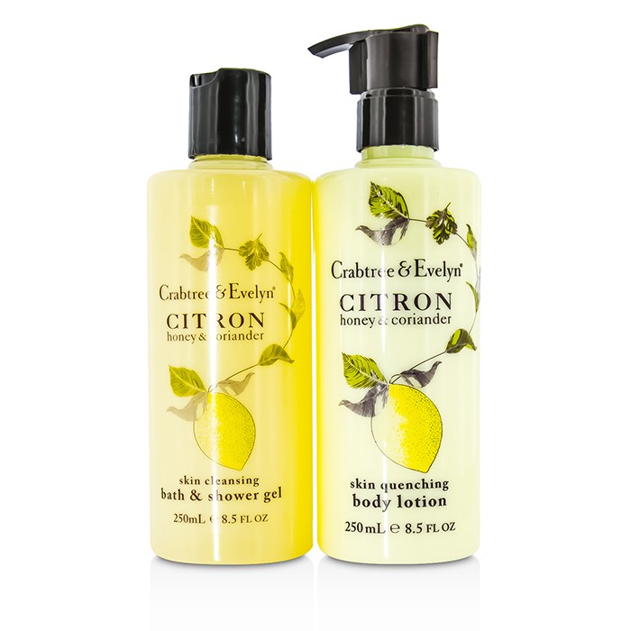 Crabtree & Evelyn Citron, Honey & Coriander Duo: Bath & Shower Gel 250ml + Body Lotion 250ml 2pcsProduct Thumbnail