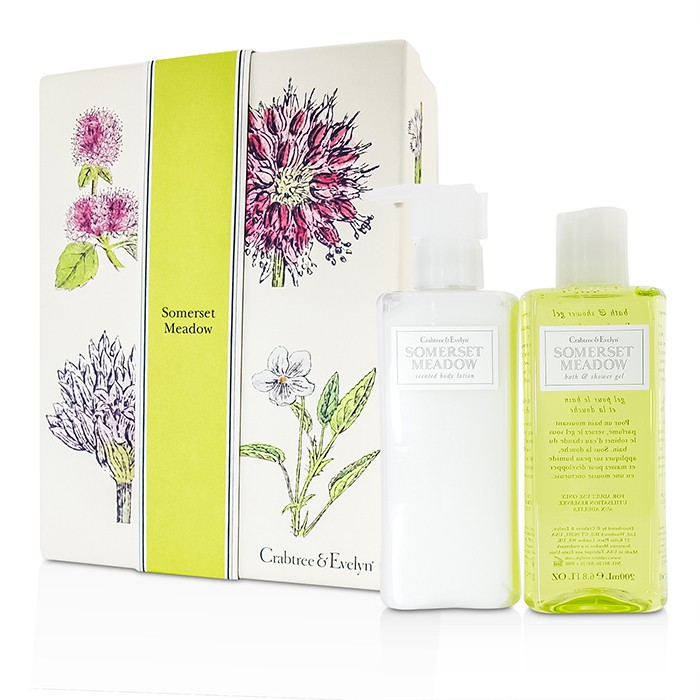 Crabtree & Evelyn Somerset Meadow Duo: Bath & Shower Gel 200ml + Body Lotion 200ml 2pcsProduct Thumbnail