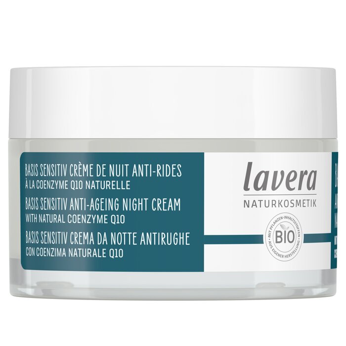 Lavera Basis Sensitiv Anti-Ageing Night Cream Q10- קרם לילה אנטי-אייג׳ינג 50ml/1.6ozProduct Thumbnail