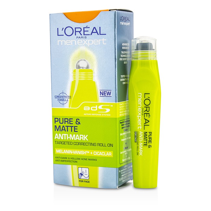 L'Oreal Men Expert Pure & Matte Anti Mark Targeted Correcting Roll On 10ml/0.33ozProduct Thumbnail