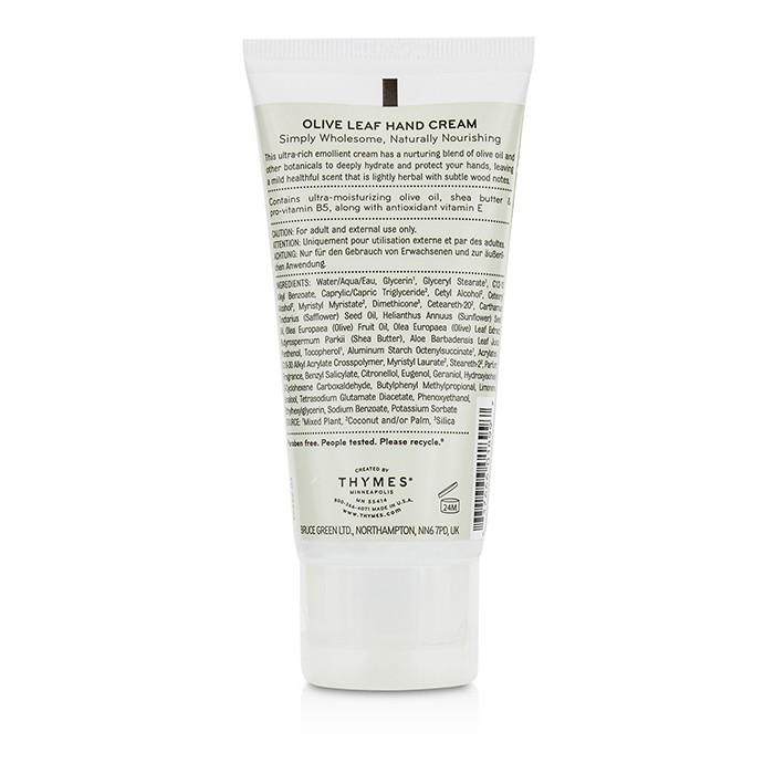 Thymes Olive Leaf Hand Cream 70ml/2.5ozProduct Thumbnail