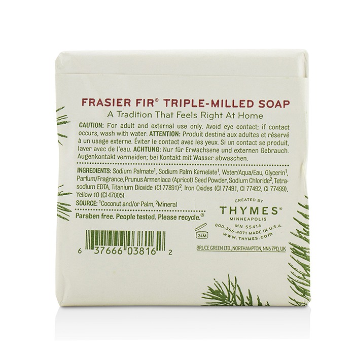 Thymes Mydło Frasier Fir Bar Soap 155g/5.5ozProduct Thumbnail