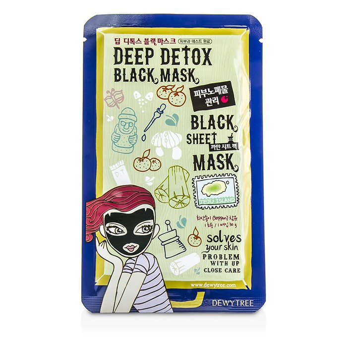 Dewytree Black Sheet Mask - Deep Detox 10x30g/1ozProduct Thumbnail