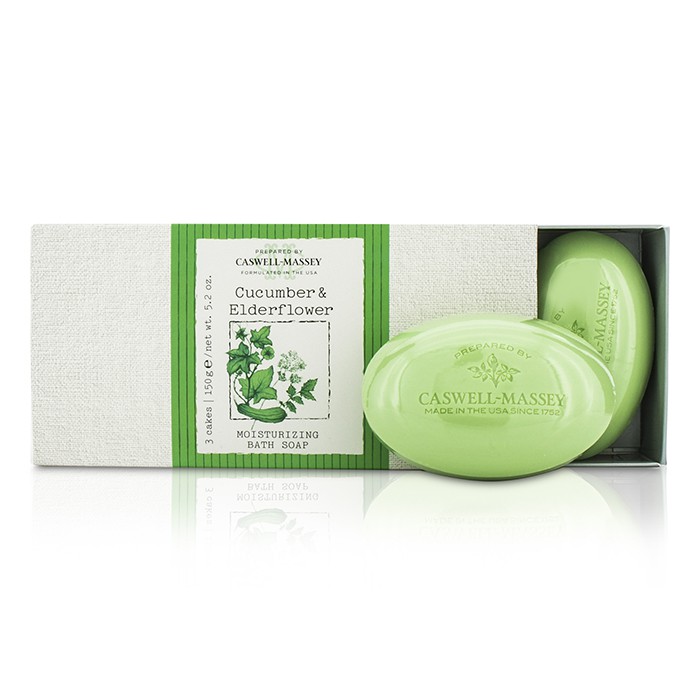 キャスウェルマッセイ Caswell Massey Cucumber & Elderflower Moisturizing Bath Soap Set 3x150g/5.2ozProduct Thumbnail