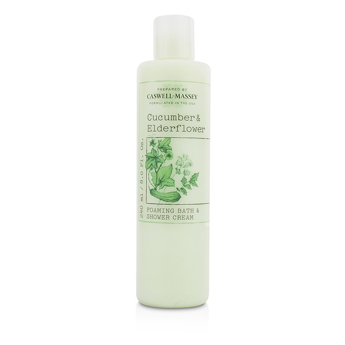 Caswell Massey Cucumber & Elderflower Foaming Bath & Shower Cream 240ml/8ozProduct Thumbnail