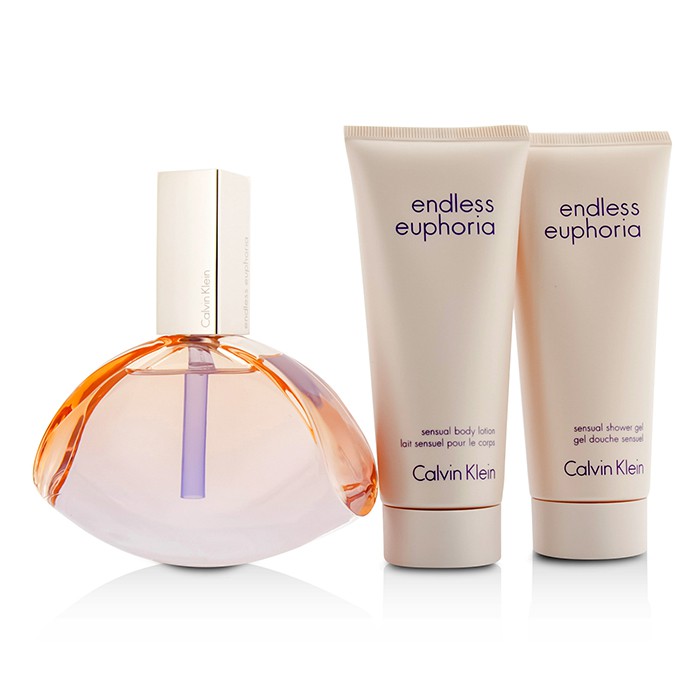 Calvin Klein Kazeta Endless Euphoria: parfémovaná voda s rozprašovačem 125ml/4oz + tělové mléko 100ml/3.4oz + sprchový gel 100ml/3.4oz 3pcsProduct Thumbnail