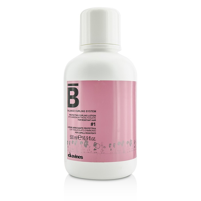 Davines โลชั่นปกป้องผม Balance Curling System Protecting Curling Lotion # 1 (For Resistant Hair) 500ml/16.9ozProduct Thumbnail