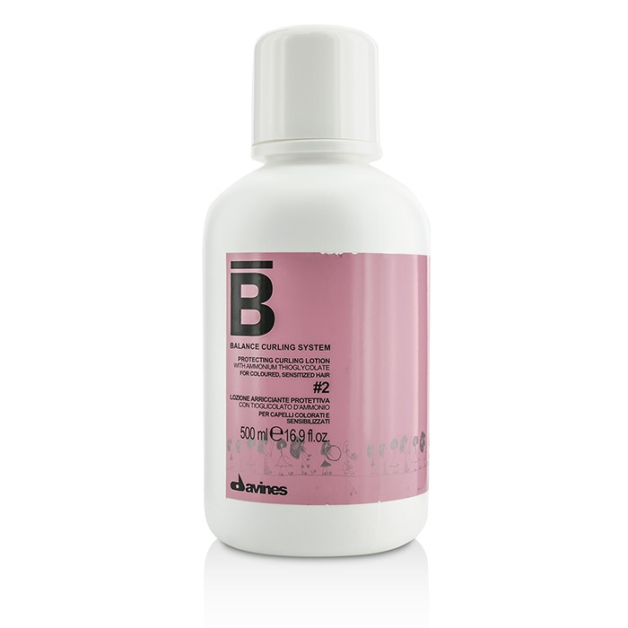 Davines โลชั่นปกป้องผม Balance Curling System Protecting Curling Lotion # 2 (For Coloured, Sensitized Hair) 500ml/16.9ozProduct Thumbnail