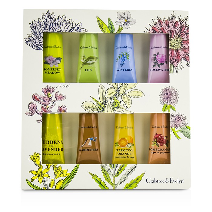 Crabtree & Evelyn Ultimate Hand Cream Set: Somerset + Lily + Wisteria + Rosewater + Verbena + Gardeners + Tarocco + Pomegranate 8x25g/0.9ozProduct Thumbnail