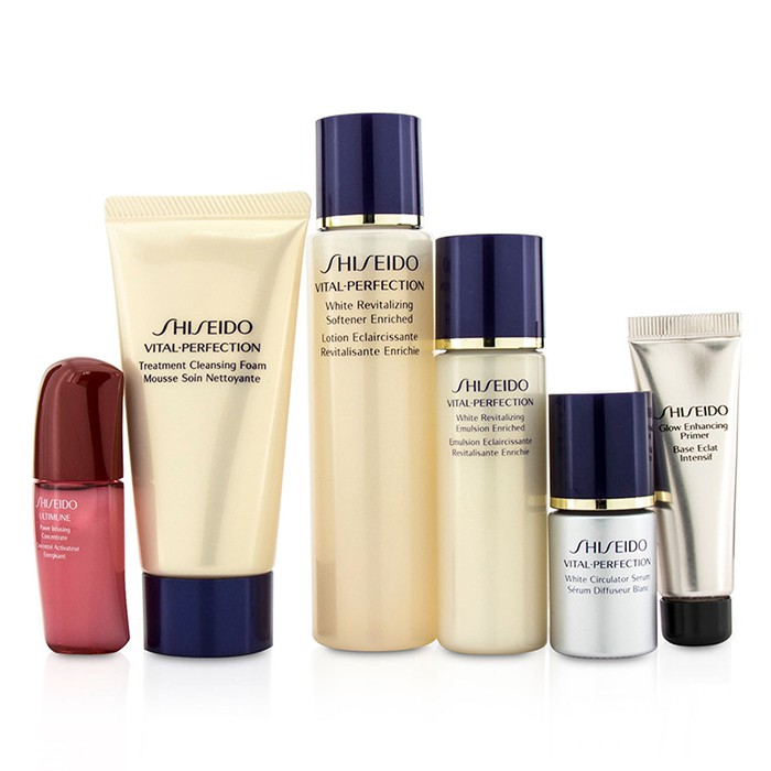 Shiseido Vital-Perfection Set: Cleansing Foam 50ml+Softener 75ml+Emulsion 30ml+Ultimune Concentrate 10ml+Serum 10ml+Primer 10ml 6pcsProduct Thumbnail