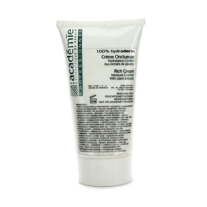 Academie 100% Hydraderm Rich Cream Moisture Comfort -kosteusvoide (ammattikosm.tuote) 50ml/1.7ozProduct Thumbnail